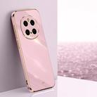 For Honor Magic7 Pro XINLI Straight Edge 6D Electroplate TPU Phone Case(Cherry Purple) - 1