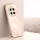 For Honor Magic7 Pro XINLI Straight Edge 6D Electroplate TPU Phone Case(Pink) - 1