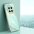For Honor Magic7 Pro XINLI Straight Edge 6D Electroplate TPU Phone Case(Mint Green) - 1