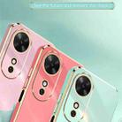 For Honor Play 60 XINLI Straight Edge 6D Electroplate TPU Phone Case(White) - 3
