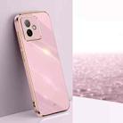For Honor X60 GT XINLI Straight Edge 6D Electroplate TPU Phone Case(Cherry Purple) - 1