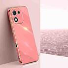 For Honor X70i XINLI Straight Edge 6D Electroplate TPU Phone Case(Hawthorn Red) - 1