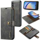 For Samsung Galaxy A34 5G DG.MING Crazy Horse Texture Detachable Magnetic Leather Case(Grey) - 1