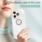 For Honor X50i+ 5G XINLI Straight Edge 6D Electroplate TPU Phone Case with Ring Holder(Pink) - 2