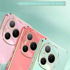 For Honor Power XINLI Straight Edge 6D Electroplate TPU Phone Case with Ring Holder(White) - 3