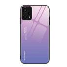 For Xiaomi Redmi Note 12 Turbo Gradient Color Glass Phone Case(Pink Purple) - 1