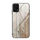 For Xiaomi Redmi Note 12 Turbo Wood Grain Glass TPU Phone Case(Grey) - 1