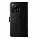 For Xiaomi 13T / 13T Pro Y-shaped Pattern Flip Leather Phone Case(Black) - 3