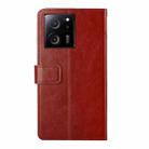 For Xiaomi 13T / 13T Pro Y-shaped Pattern Flip Leather Phone Case(Brown) - 3