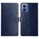 For Xiaomi Redmi 13C 5G Y-shaped Pattern Flip Leather Phone Case(Blue) - 1