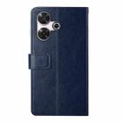 For Xiaomi Redmi 13 4G Global / 5G Global Y-shaped Pattern Flip Leather Phone Case(Blue) - 3