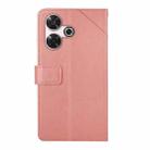 For Xiaomi Redmi 13 4G Global / 5G Global Y-shaped Pattern Flip Leather Phone Case(Pink) - 3