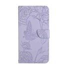 For Xiaomi 13T / 13T Pro Skin Feel Butterfly Embossed Flip Leather Phone Case(Purple) - 2