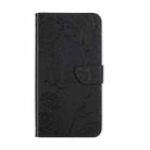 For Xiaomi 13T / 13T Pro Skin Feel Butterfly Embossed Flip Leather Phone Case(Black) - 2