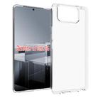 For Asus Zenfone 12 Ultra Waterproof Texture TPU Phone Case(Transparent) - 1