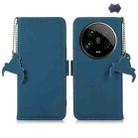 For Xiaomi 14 Ultra Genuine Leather Magnetic RFID Leather Phone Case(Blue) - 1