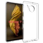 For Sharp Aquos Sense 7 Waterproof Texture TPU Phone Case(Transparent) - 1