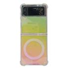 For Samsung Galaxy Z Flip4 Colour Transparent Magsafe Magnetic Phone Case - 1