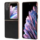 For OPPO Find N2 Flip Genuine Minol Nano Plating Phone Case(Black) - 1