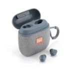 T&G TG809 2 in 1 Portable Outdoor Wireless Speaker & Mini TWS Bluetooth Earbuds(Gery) - 1