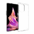 For OPPO Reno9 5G / Reno9 Pro 5G Waterproof Texture TPU Phone Case(Transparent) - 1