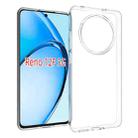 For OPPO Reno12 F 5G Global Waterproof Texture TPU Phone Case(Transparent) - 1