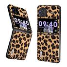 For vivo X Flip ABEEL Black Edge Leopard Phone Case(Leopard Print) - 1