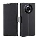 For Realme 11 5G Ultra-thin Voltage Side Buckle Horizontal Flip Leather Phone Case(Black) - 1