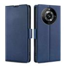 For Realme 11 Pro 5G / 11 Pro+ 5G Ultra-thin Voltage Side Buckle Horizontal Flip Leather Phone Case(Blue) - 1