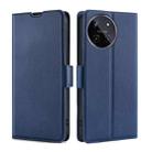 For Realme 11 4G Ultra-thin Voltage Side Buckle Horizontal Flip Leather Phone Case(Blue) - 1