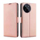 For Realme 11 4G Ultra-thin Voltage Side Buckle Horizontal Flip Leather Phone Case(Rose Gold) - 1