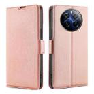 For Realme 12 Pro 5G Ultra-thin Voltage Side Buckle Horizontal Flip Leather Phone Case(Rose Gold) - 1