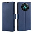 For Realme 12 Pro+ 5G Ultra-thin Voltage Side Buckle Horizontal Flip Leather Phone Case(Blue) - 1