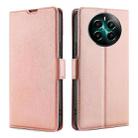 For Realme 12 Pro+ 5G Ultra-thin Voltage Side Buckle Horizontal Flip Leather Phone Case(Rose Gold) - 1