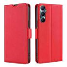 For Realme C65 4G Ultra-thin Voltage Side Buckle Horizontal Flip Leather Phone Case(Red) - 1