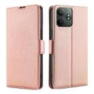 For Realme GT Neo6 SE Ultra-thin Voltage Side Buckle Horizontal Flip Leather Phone Case(Rose Gold) - 1