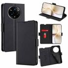 For Realme 14 Pro 5G Global Ultra-thin Voltage Side Buckle Horizontal Flip Leather Phone Case(Black) - 1