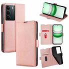 For Realme C71 4G Ultra-thin Voltage Side Buckle Horizontal Flip Leather Phone Case(Rose Gold) - 1