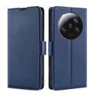 For Xiaomi 13 Ultra 5G Ultra-thin Voltage Side Buckle Horizontal Flip Leather Phone Case(Blue) - 1