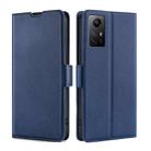 For Xiaomi Redmi Note 12S 4G Ultra-thin Voltage Side Buckle Horizontal Flip Leather Phone Case(Blue) - 1