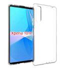 For Sony Xperia 10 IV Waterproof Texture TPU Phone Case(Transparent) - 1