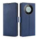 For Huawei Mate 60 Ultra-thin Voltage Side Buckle Horizontal Flip Leather Phone Case(Blue) - 1