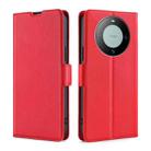 For Huawei Mate 60 Ultra-thin Voltage Side Buckle Horizontal Flip Leather Phone Case(Red) - 1