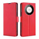 For Huawei Mate 60 Pro / Pro+ Ultra-thin Voltage Side Buckle Horizontal Flip Leather Phone Case(Red) - 1