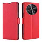 For Huawei nova 12i 4G Ultra-thin Voltage Side Buckle Horizontal Flip Leather Phone Case(Red) - 1