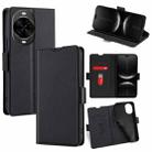 For Huawei nova 14 Pro 5G Ultra-thin Voltage Side Buckle Horizontal Flip Leather Phone Case(Black) - 1