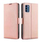 For Nokia C300 4G US Version Ultra-thin Voltage Side Buckle Horizontal Flip Leather Phone Case(Rose Gold) - 1