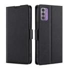 For Nokia G42 5G Ultra-thin Voltage Side Buckle Horizontal Flip Leather Phone Case(Black) - 1