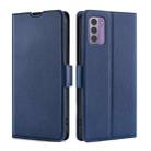 For Nokia G42 5G Ultra-thin Voltage Side Buckle Horizontal Flip Leather Phone Case(Blue) - 1