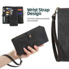 For Samsung Galaxy S21 5G Zipper Wallet Detachable MagSafe Leather Phone Case(Black) - 4